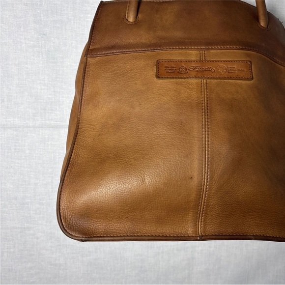 Brown Leather Fossil Shoulder Handbag Bag 75082 Purse with Key - Picture 4 of 16